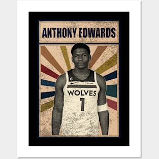 Minnesota Timberwolves Anthony Edwards Posters and Art